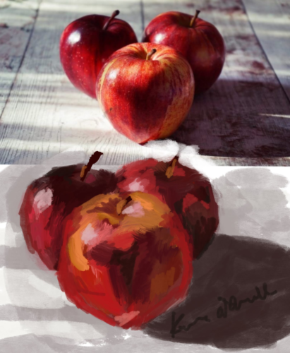 05 Whitfield, Apples Shape Study, 2021